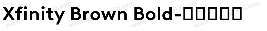 Xfinity Brown Bold字体转换
